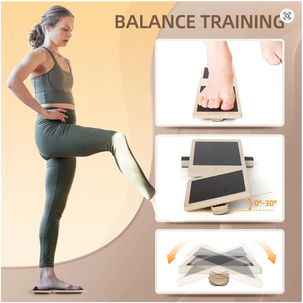 BalanGo Board | 3-Level Wooden Balance Board